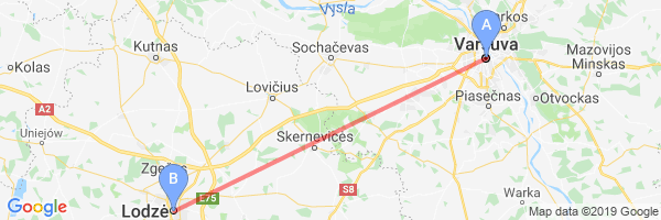 Kaunas varsuva atstumas